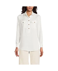 Lands' End Women's Tencel Fiber Popover Top