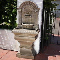 51"H Electric Polyresin Ornate Lavello Outdoor Water Fountain