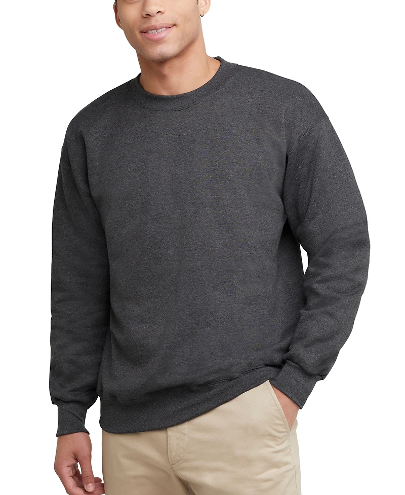 Hanes Ultimate Men's Heavyweight Fleece Crewneck Sweatshirt