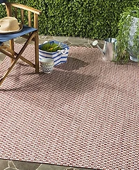 Safavieh Courtyard CY8653 Rust and Light Gray 8' x 11' Sisal Weave Outdoor Area Rug