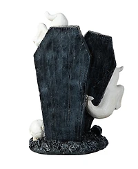 Glitzhome 9.75''H Halloween Polyresin Ghost Gravestone Table Decor