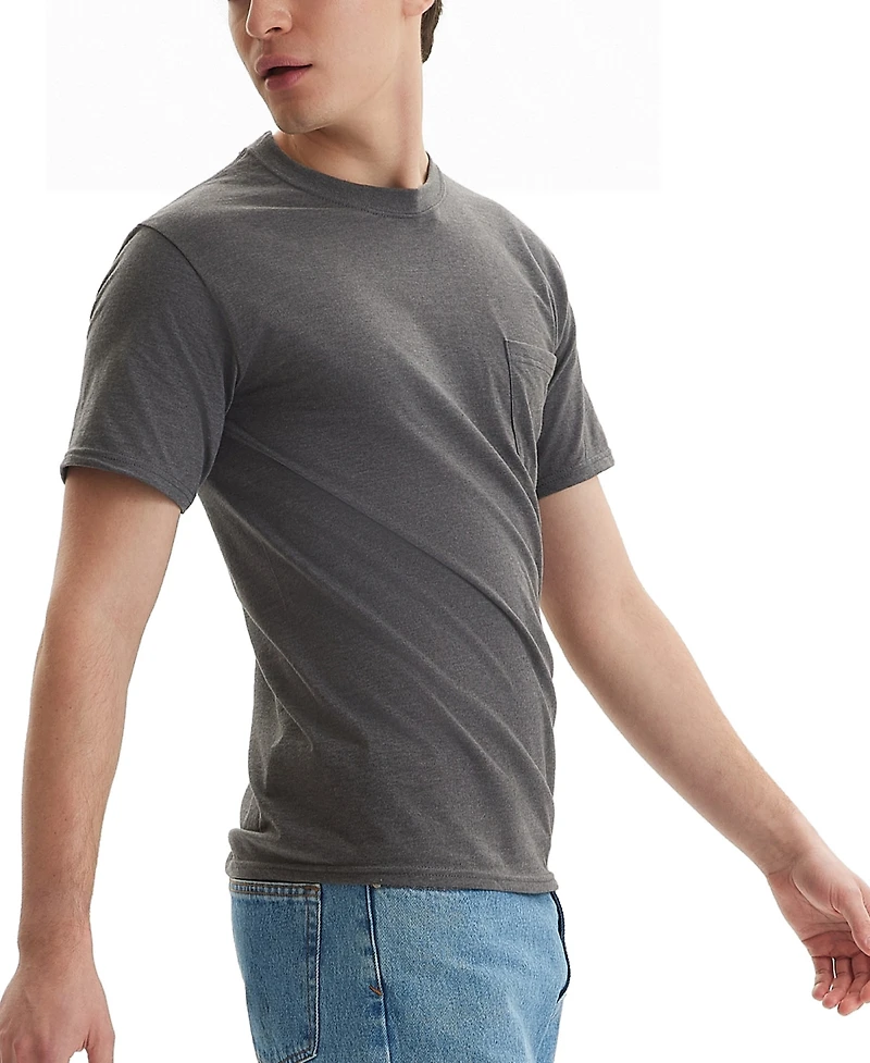 Hanes Beefy-t Unisex Pocket T-Shirt, 2-Pack