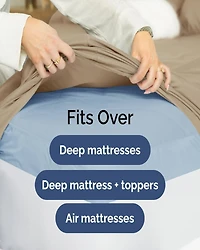 Microfiber Sheet Set 18" - 24" Inch Extra Deep Pocket Split King