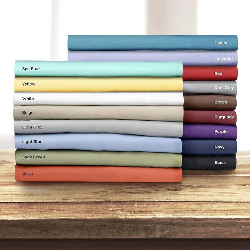 Cgk Unlimited Deep Pocket 14 - 16 Inch Microfiber Fitted Sheet Twin Extra Long