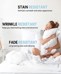 Pillowcase Set of 4 Soft Double Brushed Microfiber