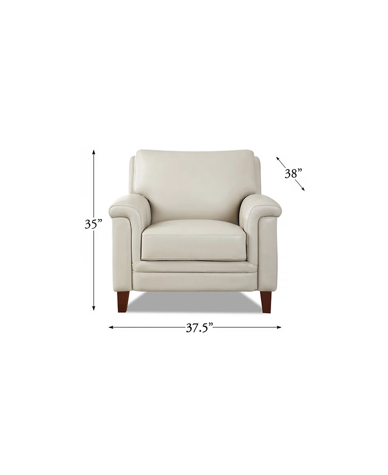 Westcott 38" Top Grain Leather Chair