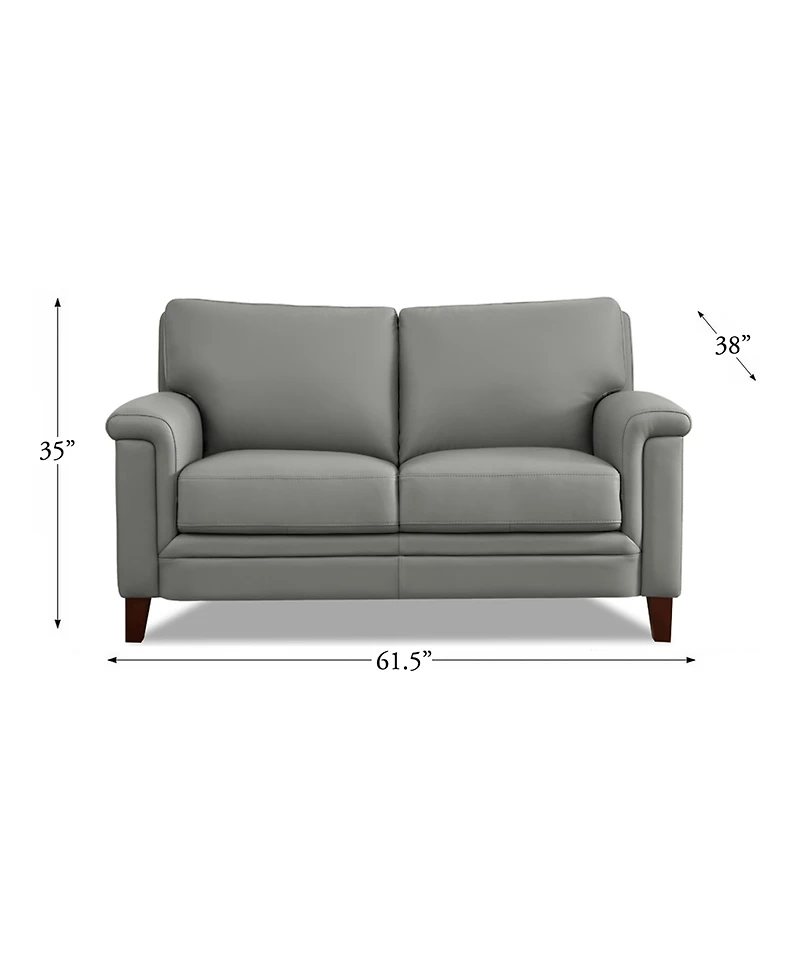 Westcott 62" Top Grain Leather Loveseat