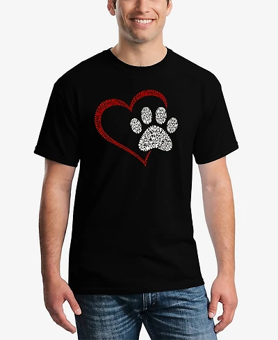 La Pop Art Paw Heart