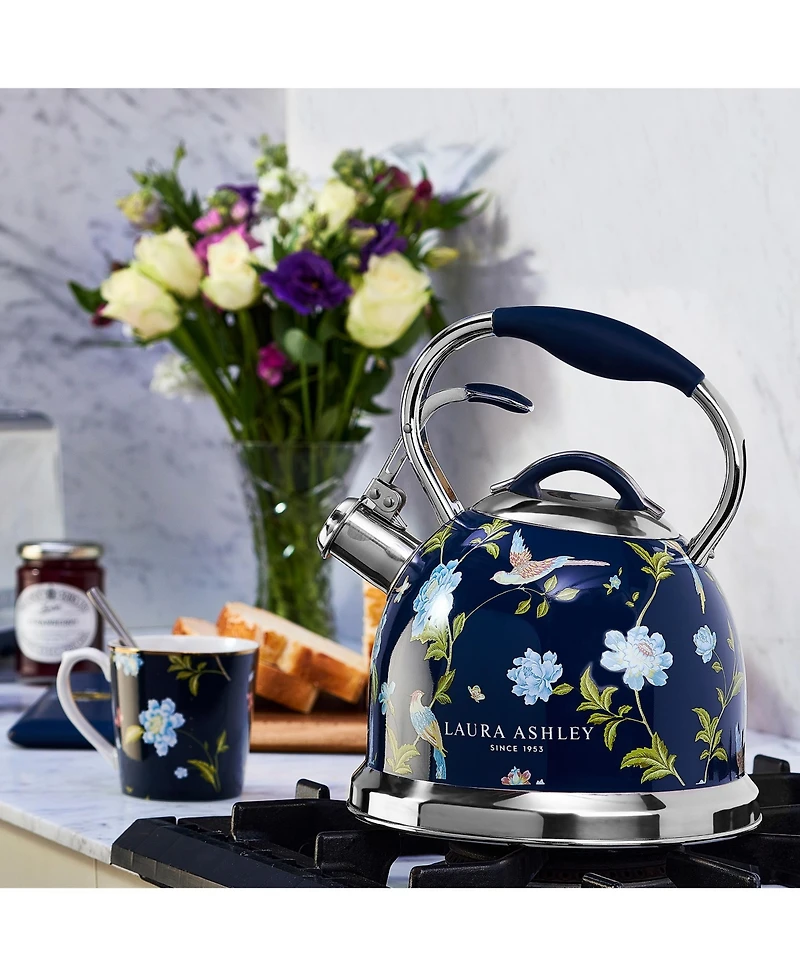 Laura Ashley 10-Cup Navy Stove Top Kettle