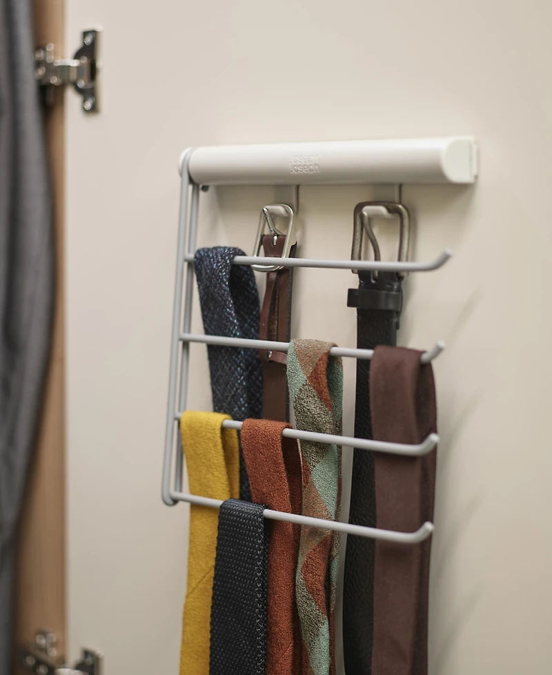 Joseph Joseph Orderly Four-Rail Belt, Tie, Scarf Hanging Organizer