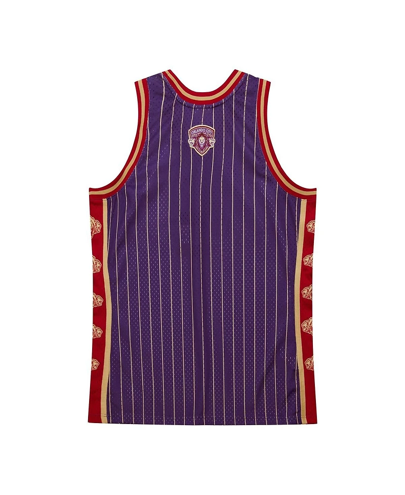 Mitchell Ness Men's Purple Orlando City Sc 10th Anniversary Swingman Basketball Jersey