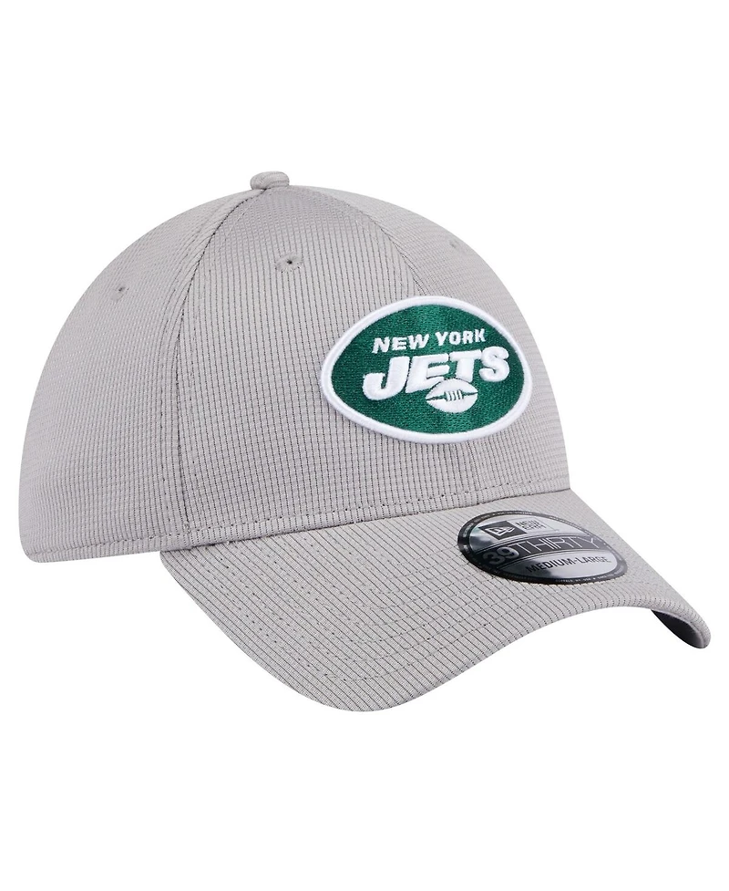 New Era Men's Gray York Jets Active 39thirty Flex Hat