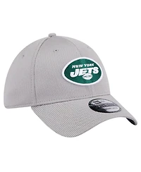 New Era Men's Gray York Jets Active 39thirty Flex Hat