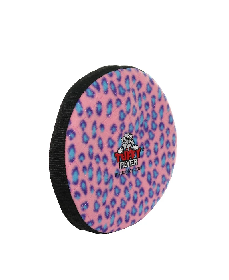 Tuffy Ultimate Flyer Pink Leopard, 2-Pack Dog Toys