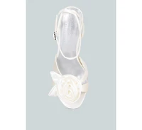 Chaumet Rose Bow Embellished Sandals Women