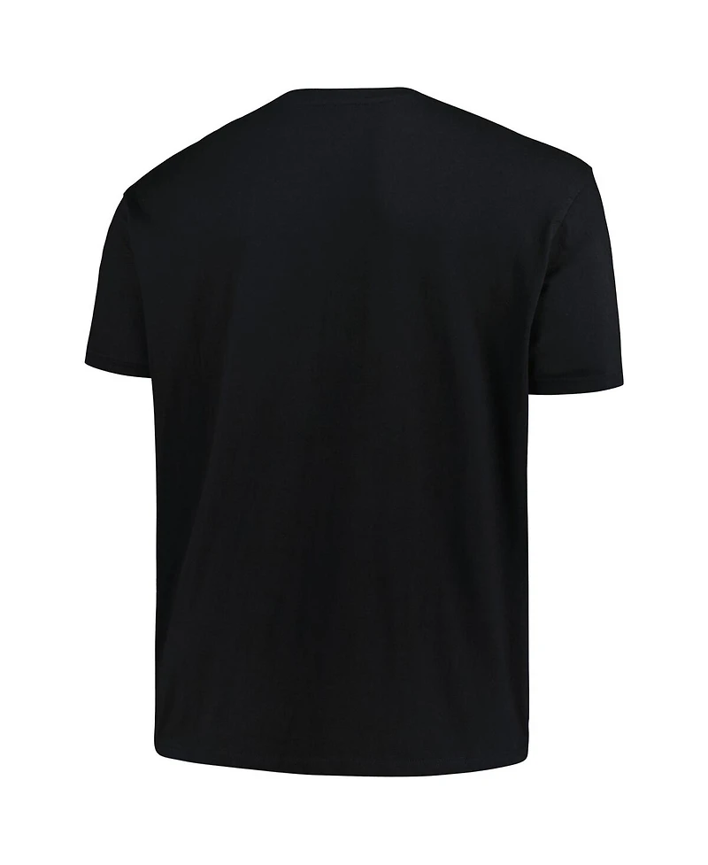 Profile Men's Black Lsu Tigers Big Tall Pop T-Shirt