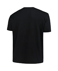 Profile Men's Black Lsu Tigers Big Tall Pop T-Shirt