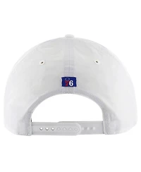 47 Brand Men's White Philadelphia 76ers Fairway Hitch brrr Adjustable Hat