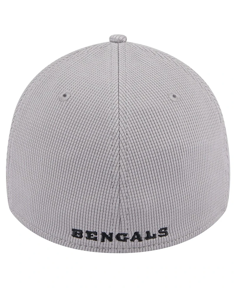 New Era Men's Gray Cincinnati Bengals Active 39Thirty Flex Hat
