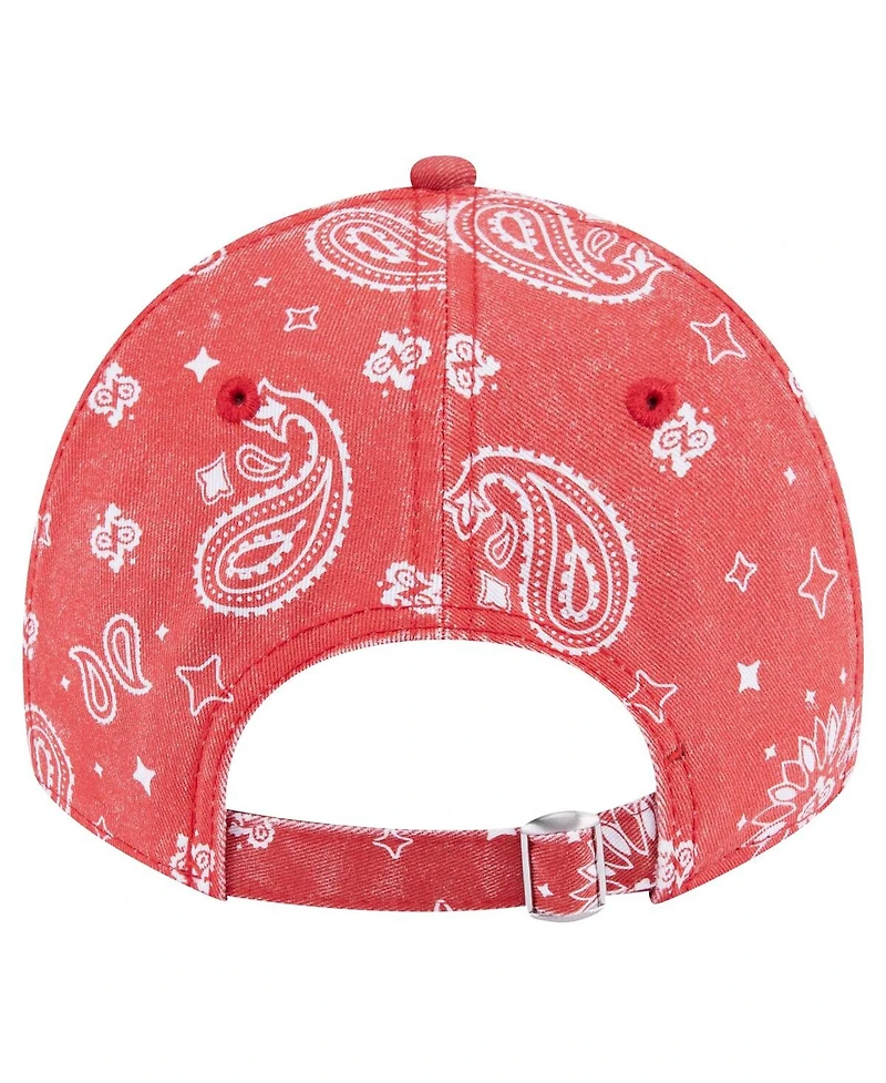 New Era Women's Scarlet San Francisco 49ers Paisley 9Twenty Adjustable Hat