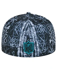 New Era Men's Black Jacksonville Jaguars Shibori 59Fifty Fitted Hat