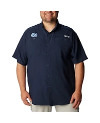 Columbia Men's Navy North Carolina Tar Heels Big Tall Collegiate Tamiami Button-Down Shirt