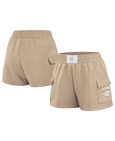 Wear by Erin Andrews Women's Tan Florida Gators Neutral Shorts