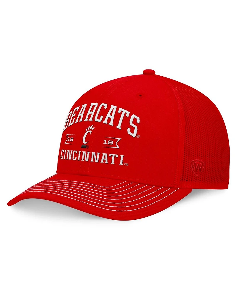 Top of the world Men's Red Cincinnati Bearcats Carson Trucker Adjustable Hat