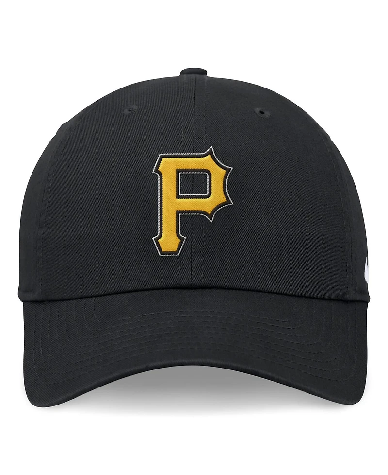 Nike Men's Black Pittsburgh Pirates Evergreen Club Adjustable Hat