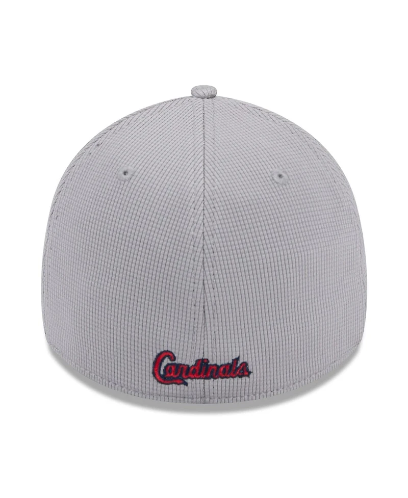 New Era Men's Gray St. Louis Cardinals Active Pivot 39thirty Flex Hat