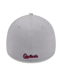 New Era Men's Gray St. Louis Cardinals Active Pivot 39thirty Flex Hat