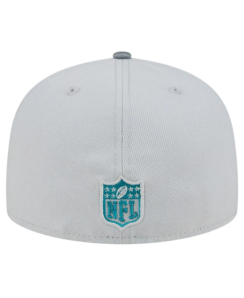 New Era Men's Gray Jacksonville Jaguars Active Camo 59fifty Fitted Hat