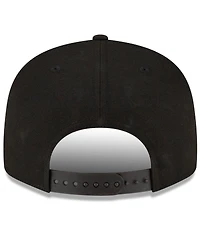 New Era Men's Arizona Diamondbacks Black On Black 9fifty Snapback Adjustable Hat
