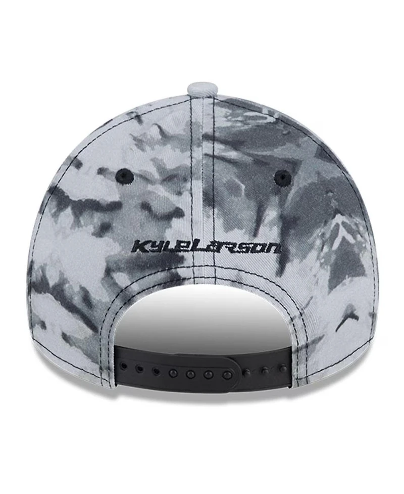 New Era Men's Black Kyle Larson Victory Burnout 9forty Adjustable Hat