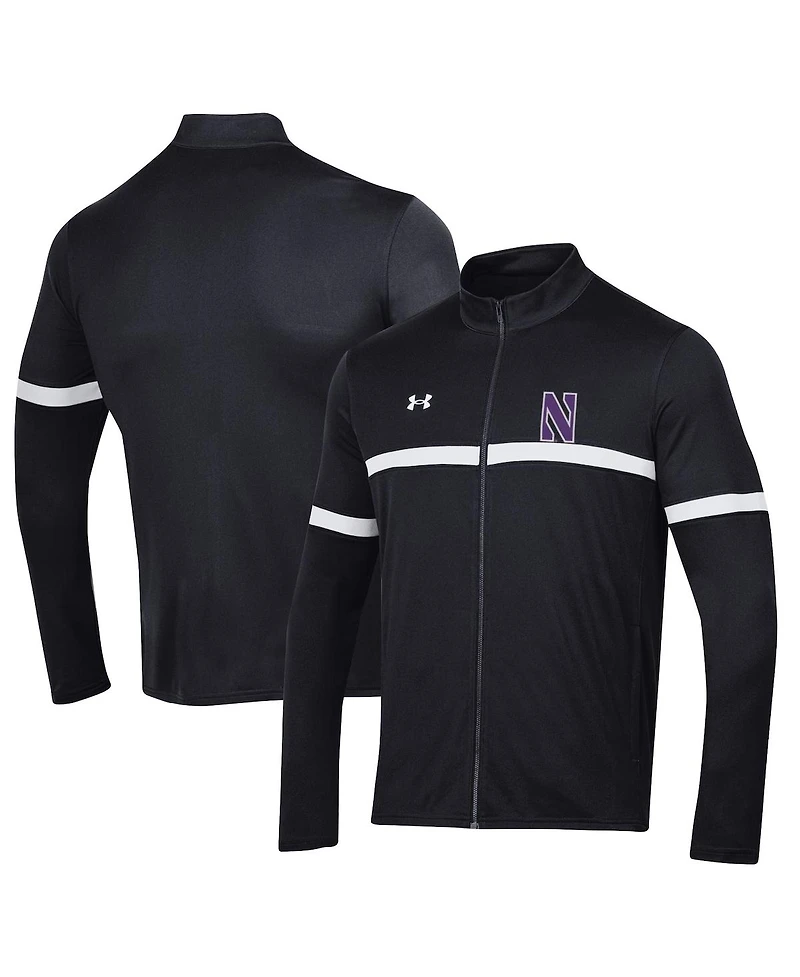 Under Armour Men's Black Northwestern Wildcats 2023 Assist Warm Up Full-Zip Jacket