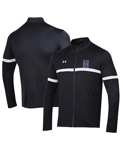 Under Armour Men's Black Northwestern Wildcats 2023 Assist Warm Up Full-Zip Jacket