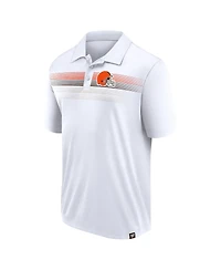 Fanatics Branded Men's White Cleveland Browns Victory For Us Interlock Polo