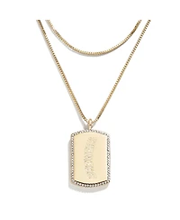 Wear by Erin Andrews x Baublebar Milwaukee Brewers Dog Tag Necklace