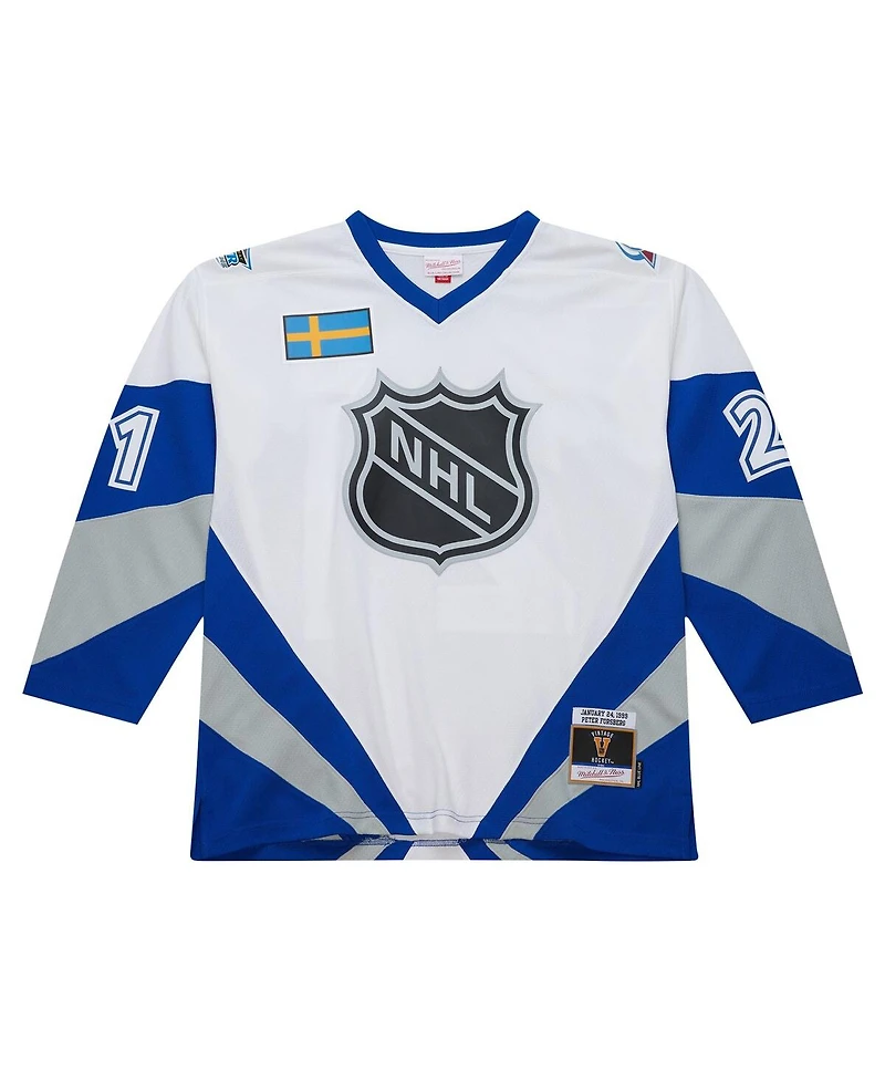 Mitchell Ness Men's Peter Forsberg White 1999 Nhl All-Star Game Blue Line Player Jersey
