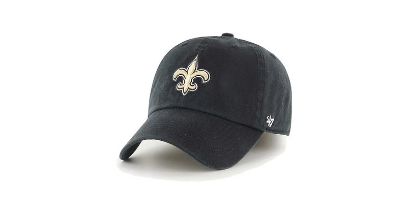 47 Brand Men's Black New Orleans Saints Franchise Logo Fitted Hat
