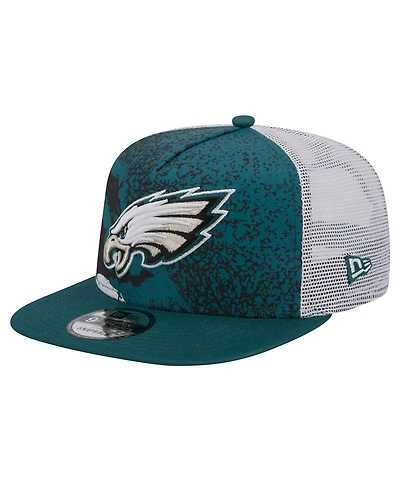New Era Men's Midnight Green Philadelphia Eagles Court Sport 9Fifty Snapback Hat