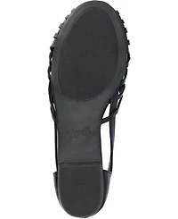Journee Collection Women's Ekko Woven Round Toe Flats