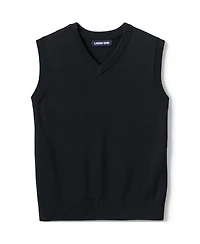 Lands' End Girls Cotton Modal Fine Gauge Sweater Vest