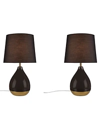 510 Design 2-Tone Ceramic Table Lamp Set of 2