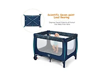 Slickblue Portable Baby Playpen with Mattress Foldable Design