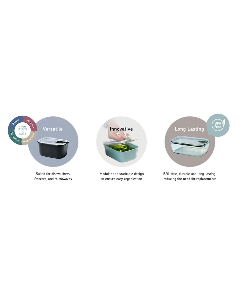Mepal EasyClip 1Pc. 15oz Rectangular Box