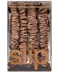 Slip 4-Pc. Pure Silk Back-to-Basics Skinny Scrunchies Set