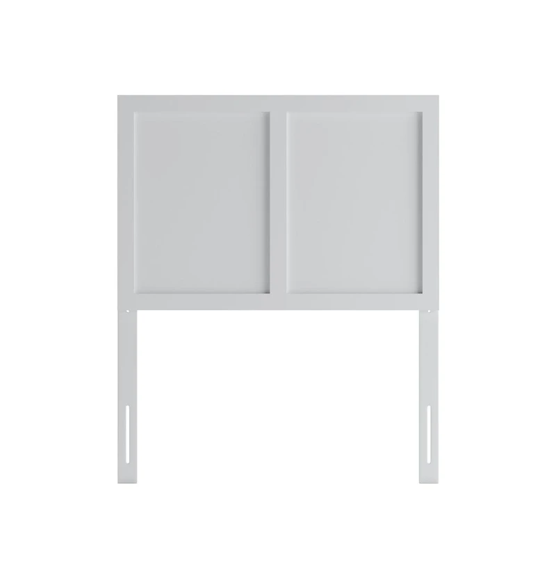 Merrick Lane Grady Twin Raised Panel Wooden Adjustable Headboard Only