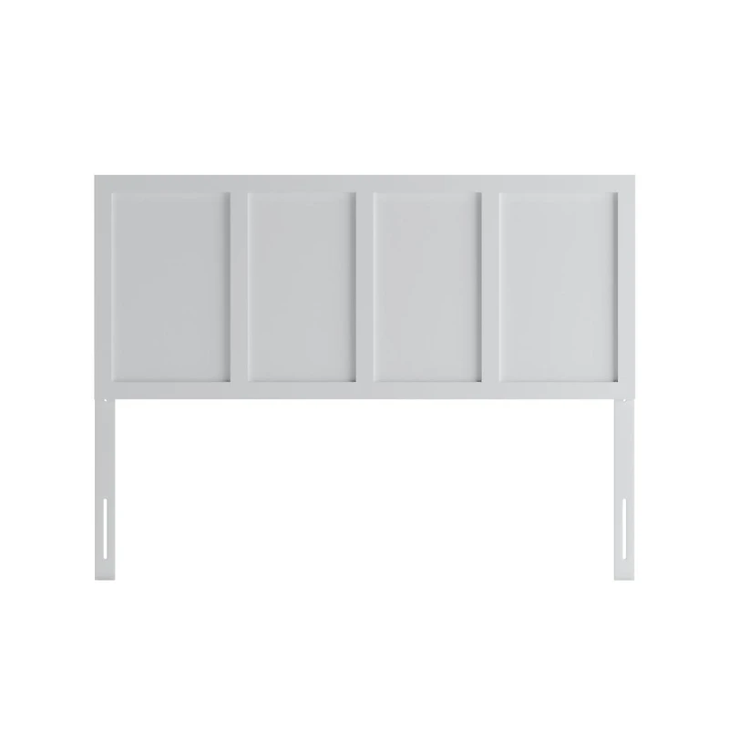 Merrick Lane Grady Queen Raised Panel Wooden Adjustable Headboard Only