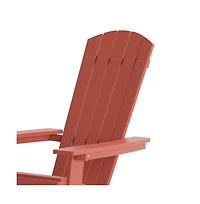 Set Of Riviera Poly Resin Folding Adirondack Lounge Chair